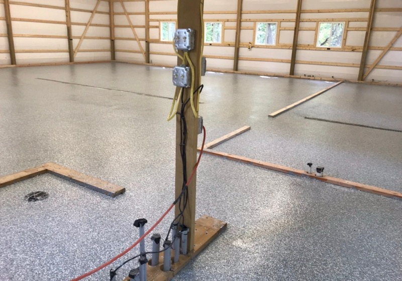 Flake epoxy garage floor Olathe Kansas