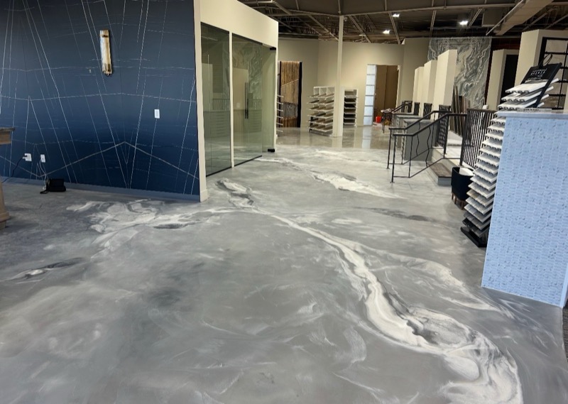 Interior epoxy floor Olathe Kansas